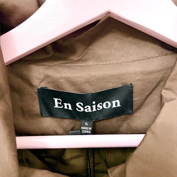 NWT En Saison Meline Jacket Brown Taupe Jacket in Size S - Picture 4 of 7